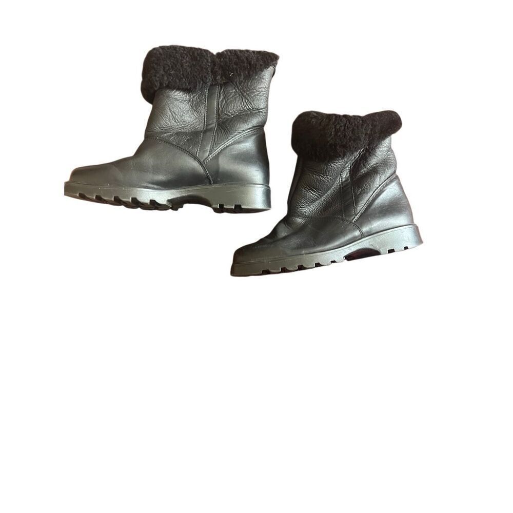 La Canadienne ankle boots sz 7 shearling lined